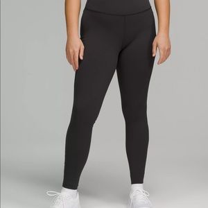 LULULEMON size 4 BASE PACE HIGH-RISE RUNNING TIGHT 28" *BRUSHED NULUX